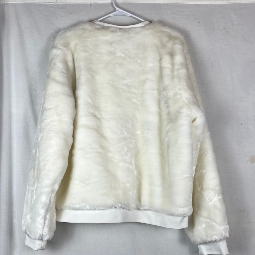 FILA Emmeline Faux Fur White Sweater - Picture 5 of 6
